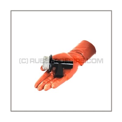 Gasmask-T-joint T-MEDI-MASK-OCC with gasmask-connector-thread 1x male and in angle 2 x mediport male without breathing reduction vent